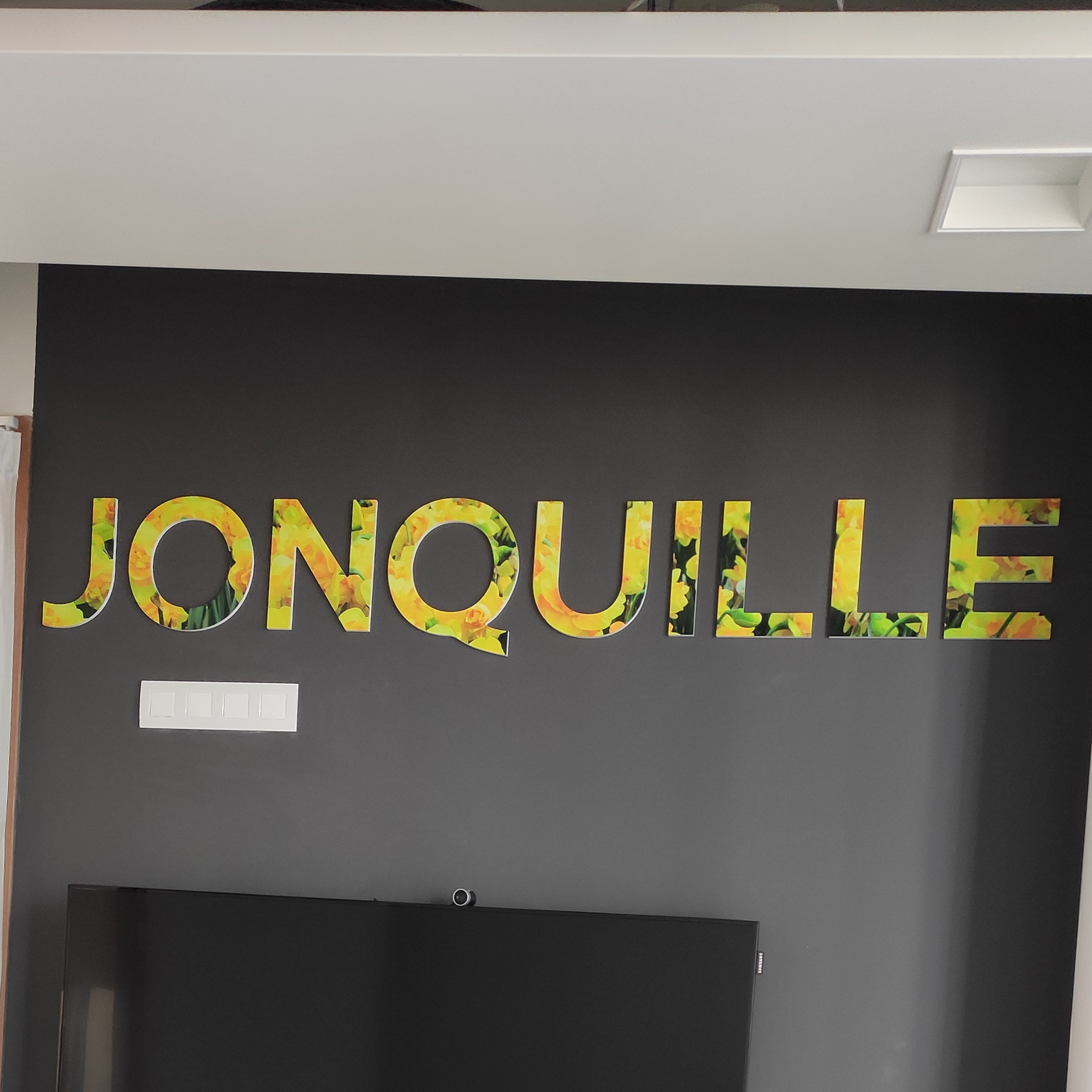 COMATEF - Lettres découpées décoration Jonquille Nantes